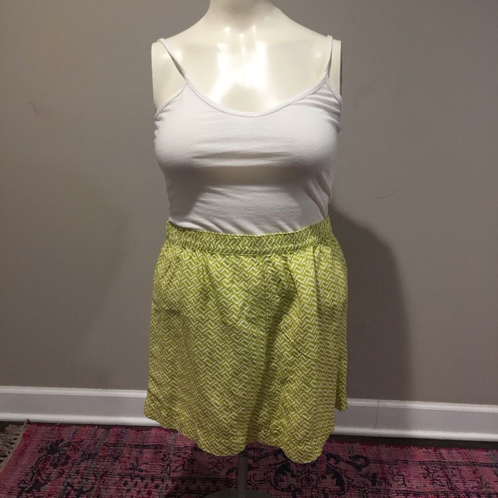 🎂 Merona Target Skirt Lime and White Size XL NWOT